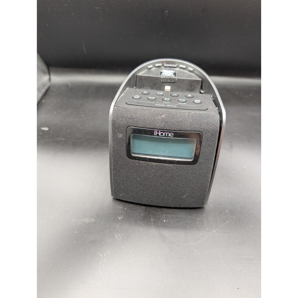iHome iPL22 Lightning Dock FM Alarm Clock Radio iPhone iPod Tested Working